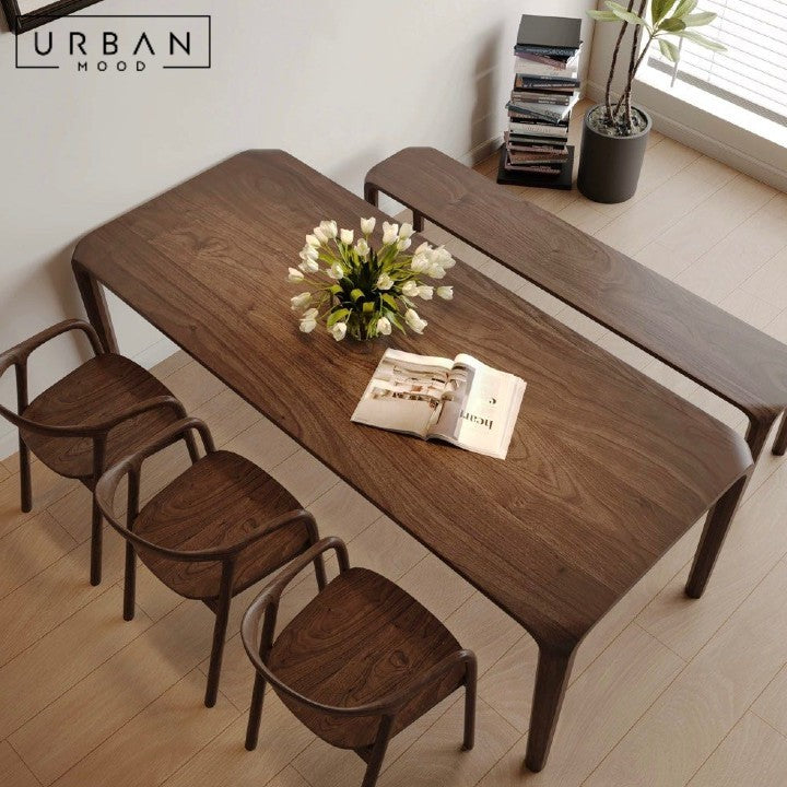 URQUIZA Modern Solid Wood Dining Table