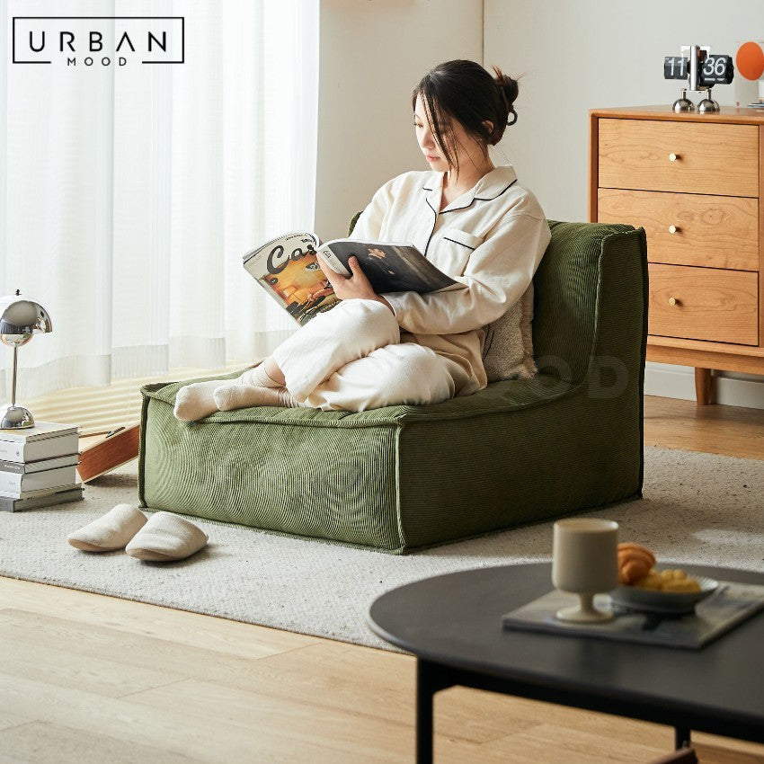 URSHER Japanese Fabric Floor Sofa