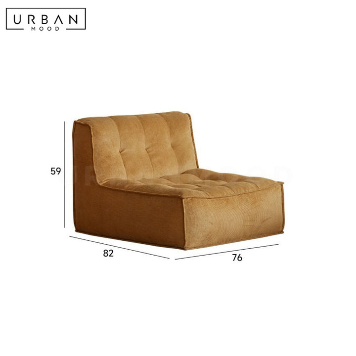 URSHER Japanese Fabric Floor Sofa