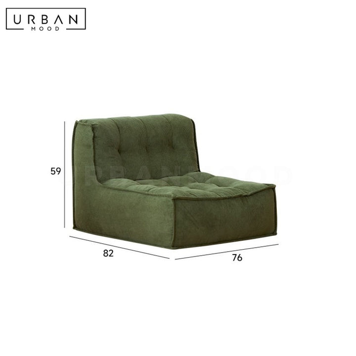 URSHER Japanese Fabric Floor Sofa