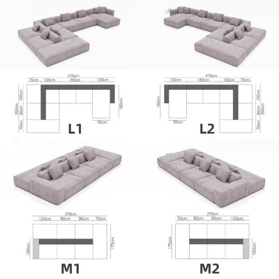 MARTY Modern Modular Fabric Sofa