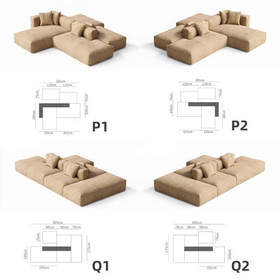 MARTY Modern Modular Fabric Sofa