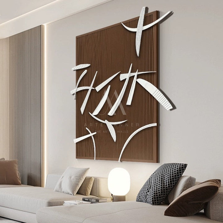 Tsuki Abstract 3D Wall Art
