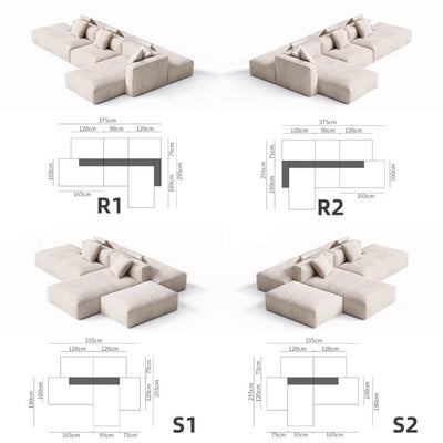 MARTY Modern Modular Fabric Sofa