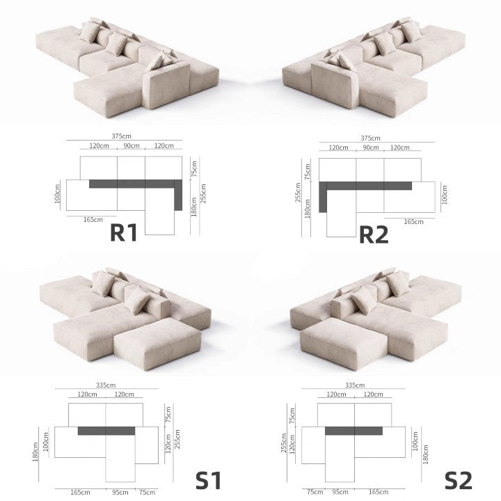 MARTY Modern Modular Fabric Sofa