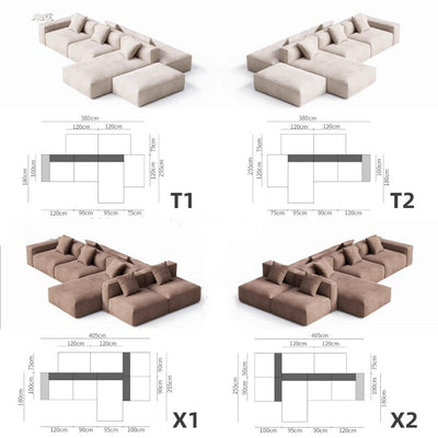 MARTY Modern Modular Fabric Sofa