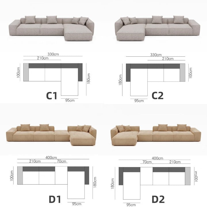 MARTY Modern Modular Fabric Sofa