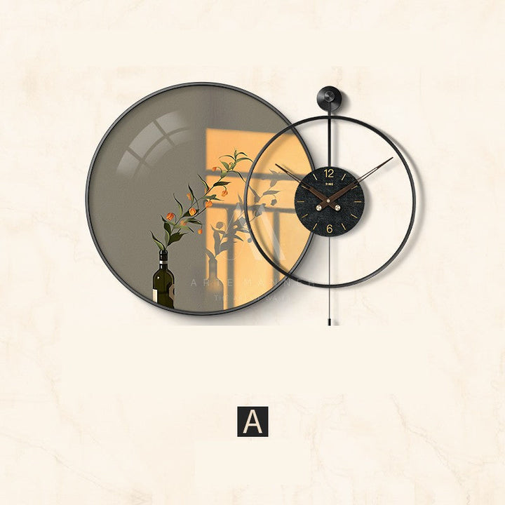 Single Bloom Wall Art Clock