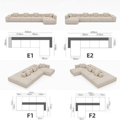 MARTY Modern Modular Fabric Sofa