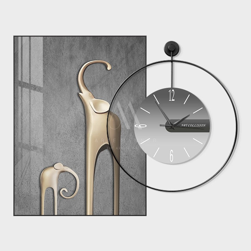 Joyful Belonging Wall Art Clock