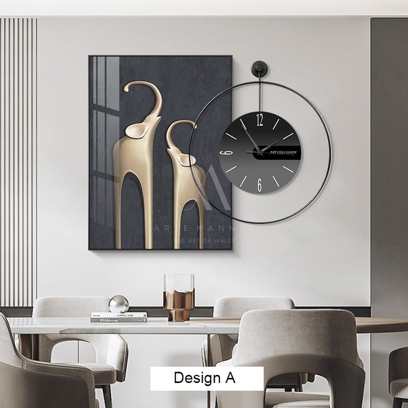 Joyful Belonging Wall Art Clock