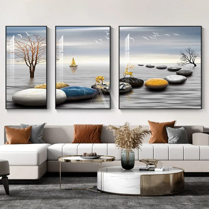 Wisdom of the Forest Modern Wall Art (Set of 3)