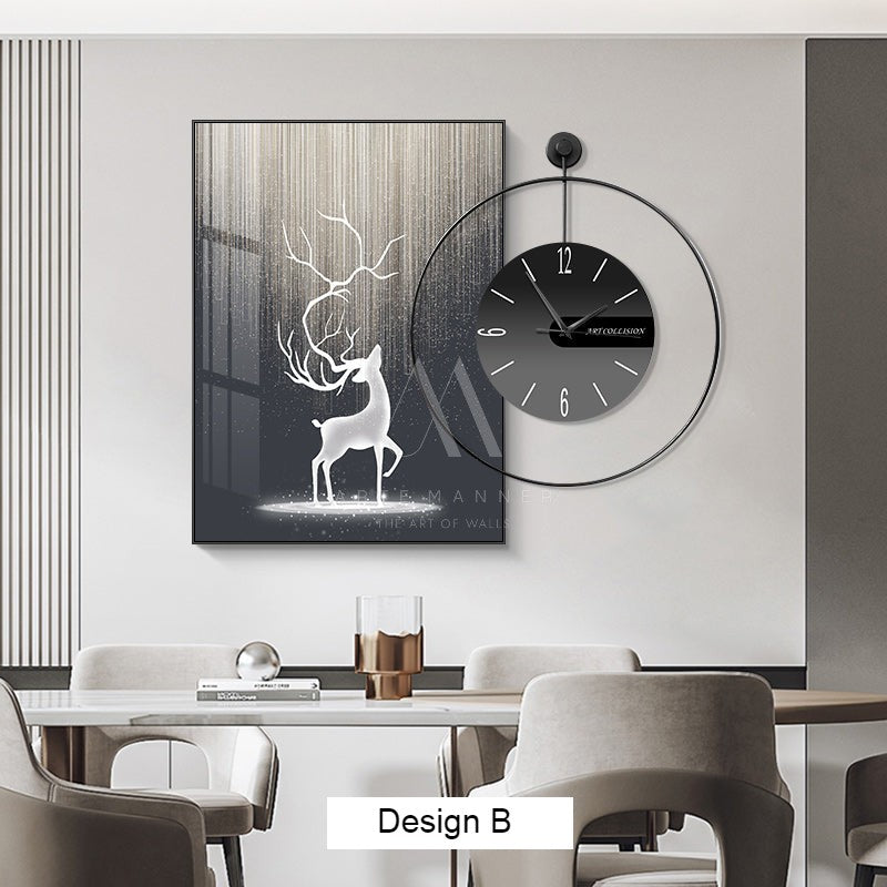 Joyful Belonging Wall Art Clock