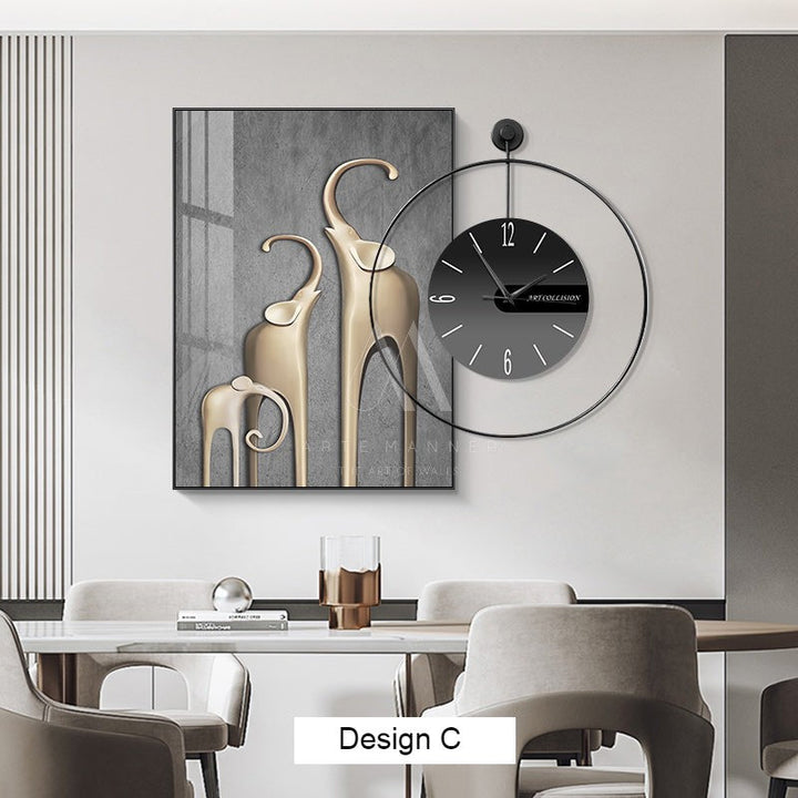 Joyful Belonging Wall Art Clock