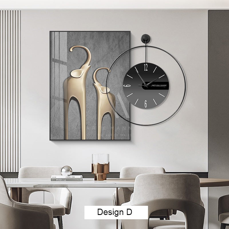 Joyful Belonging Wall Art Clock