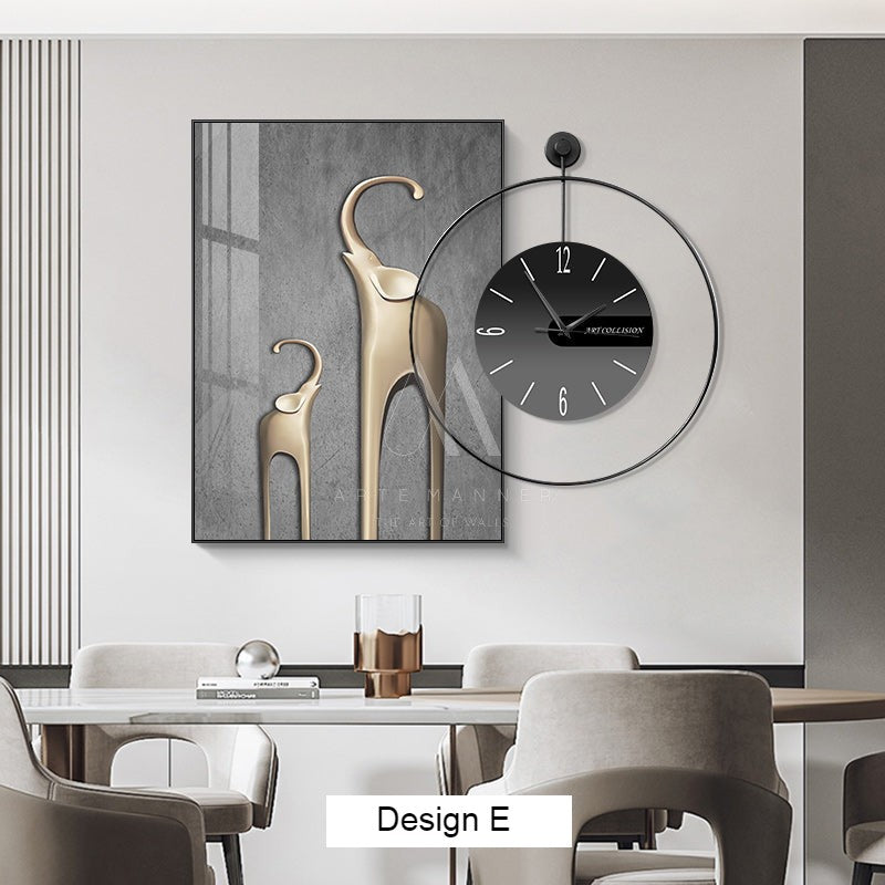 Joyful Belonging Wall Art Clock