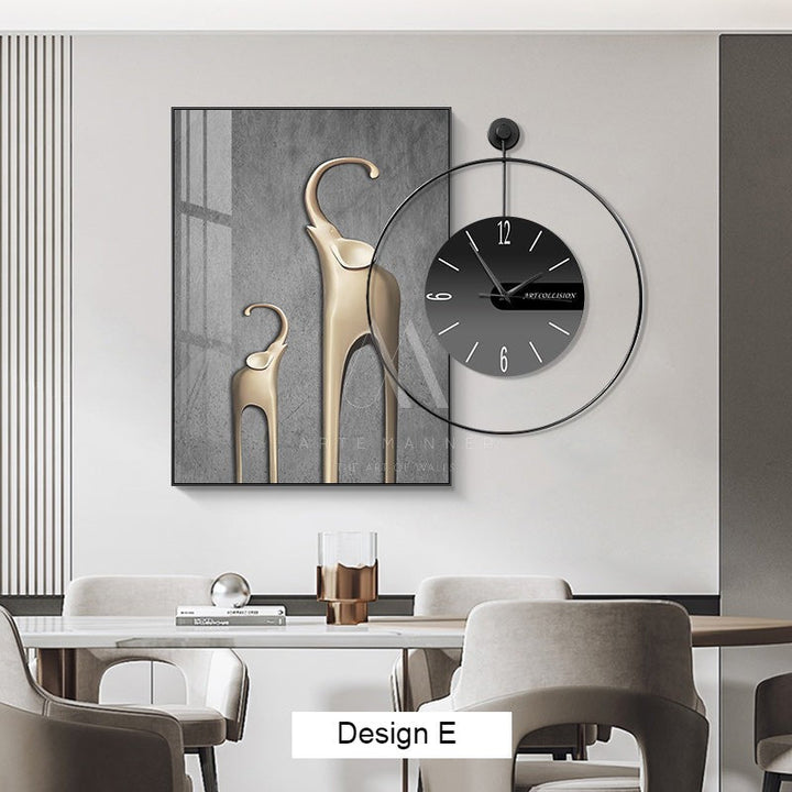 Joyful Belonging Wall Art Clock