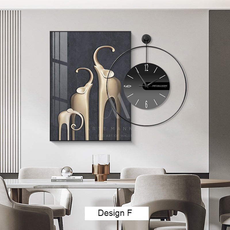 Joyful Belonging Wall Art Clock