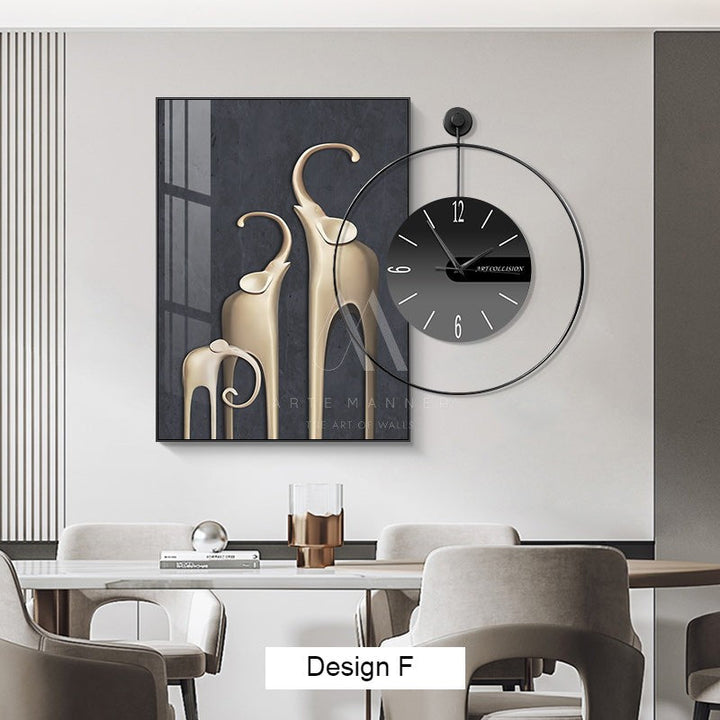 Joyful Belonging Wall Art Clock