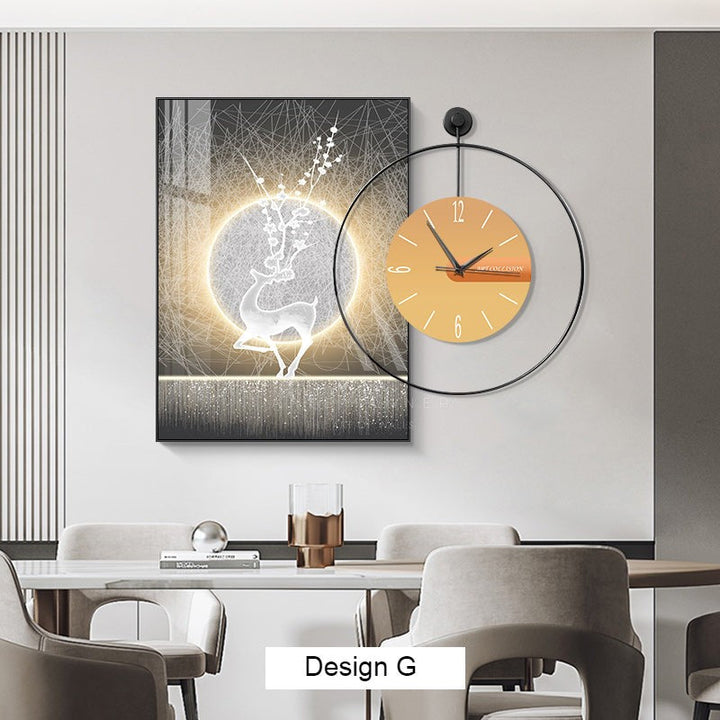 Joyful Belonging Wall Art Clock