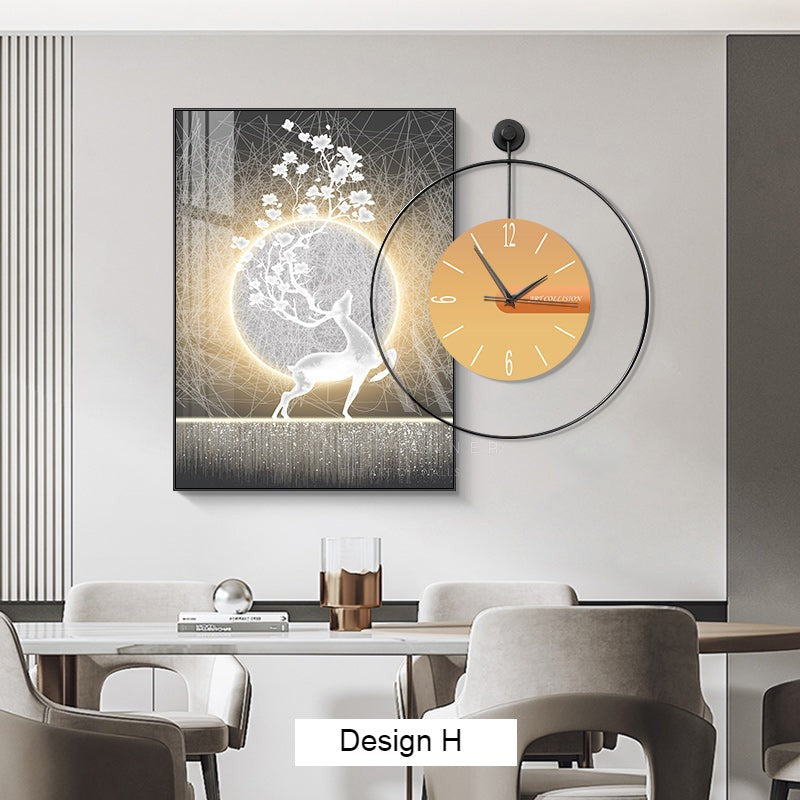Joyful Belonging Wall Art Clock
