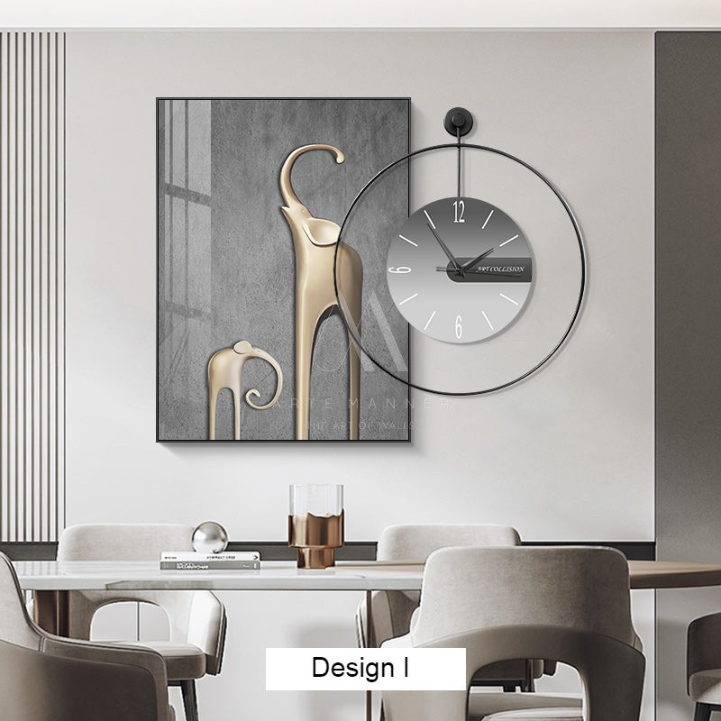 Joyful Belonging Wall Art Clock