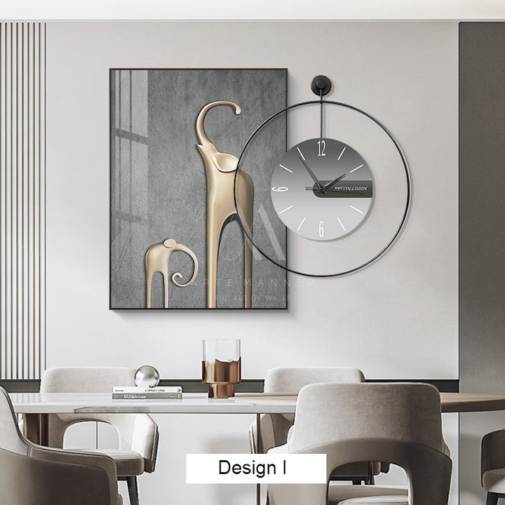 Joyful Belonging Wall Art Clock