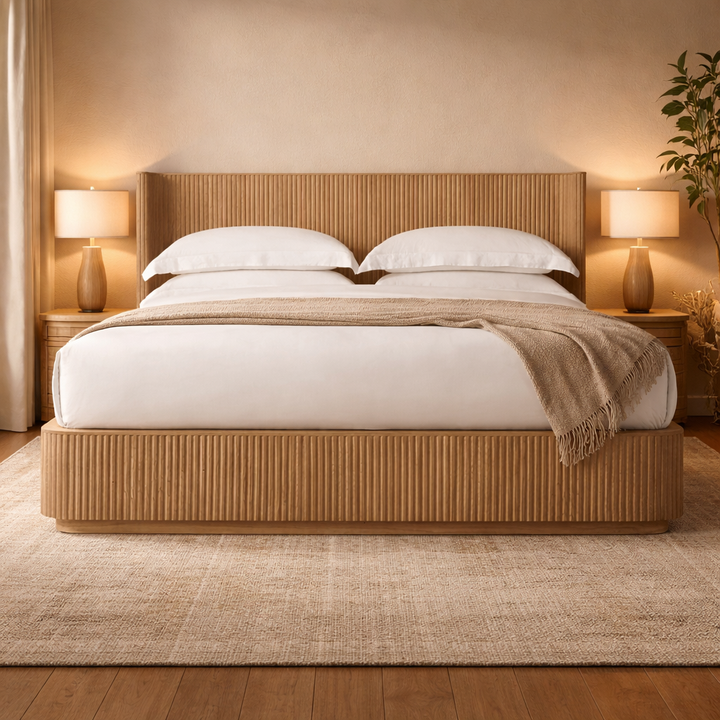 Premium | FLOW Modern Solid Wood Bedframe
