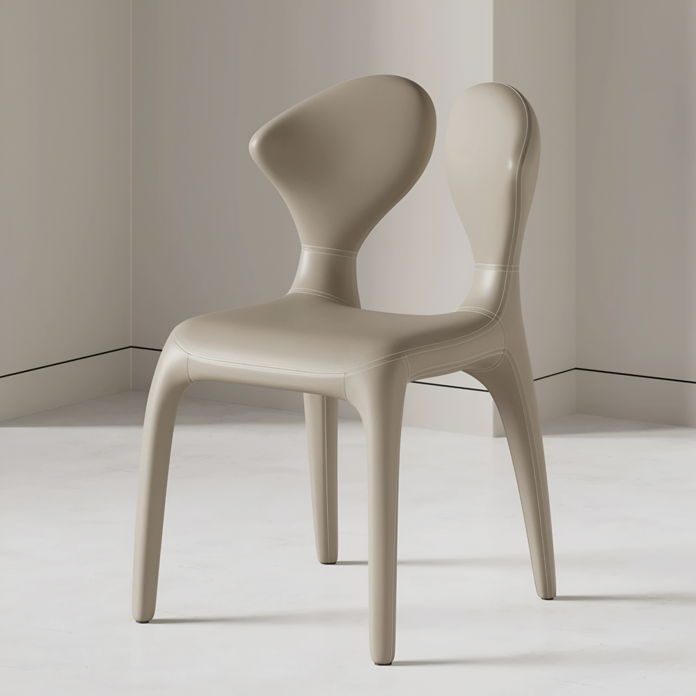 VAELIS Modern Leather Dining Chair - Urban Mood Singapore