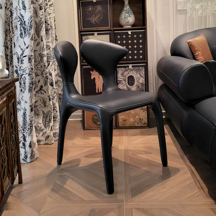 VAELIS Modern Leather Dining Chair - Urban Mood Singapore