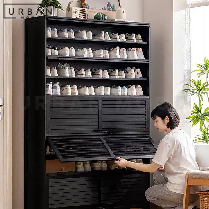 VAESE Rustic Solid Wood Shoe Cabinet