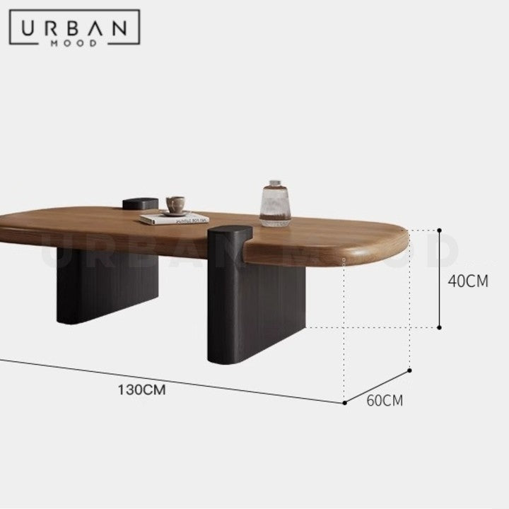 VIANA Modern Solid Wood Coffee Table