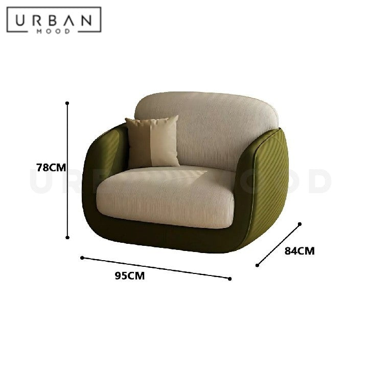 VALBONA Modern Fabric Lounge Chair