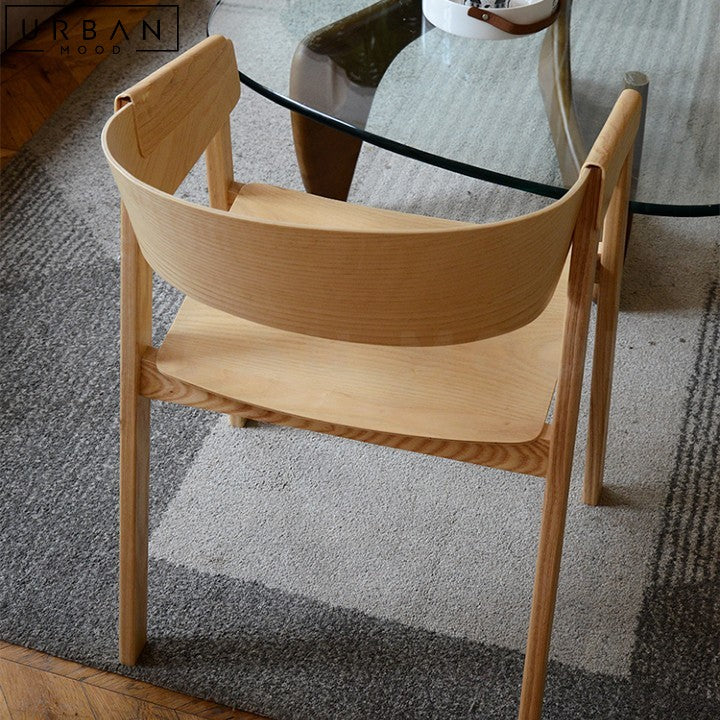 PREMIUM | VALENTINA Scandinavian Solid Wood Dining Chair