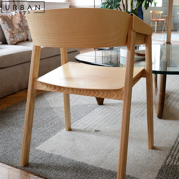 PREMIUM | VALENTINA Scandinavian Solid Wood Dining Chair