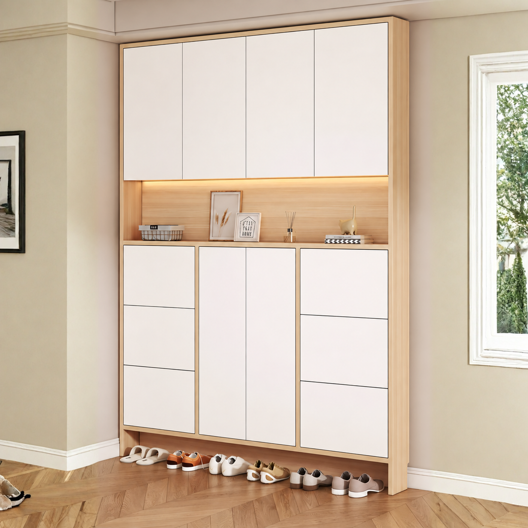 VALENTINE Modern Full Height Shoe Cabinet - Urban Mood Singapore