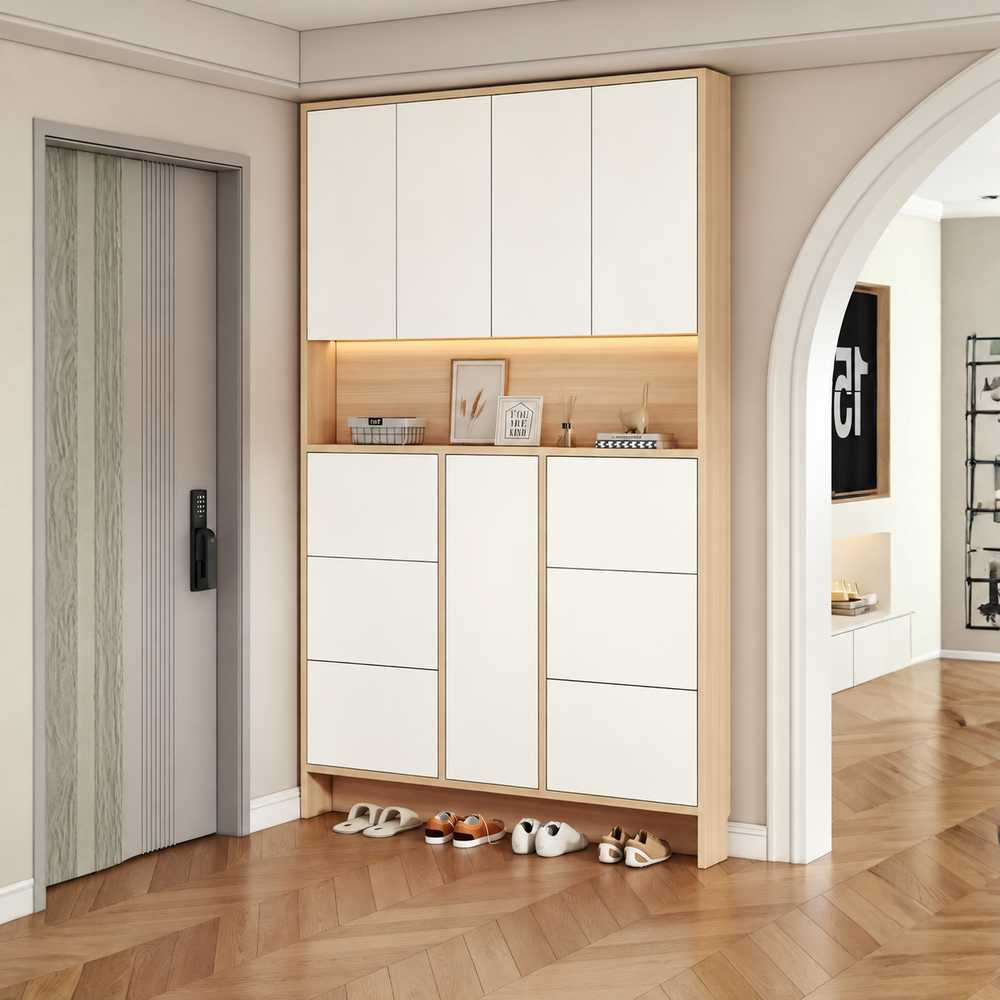 VALENTINE Modern Full Height Shoe Cabinet - Urban Mood Singapore