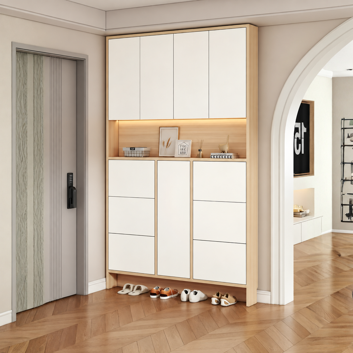 VALENTINE Modern Full Height Shoe Cabinet - Urban Mood Singapore