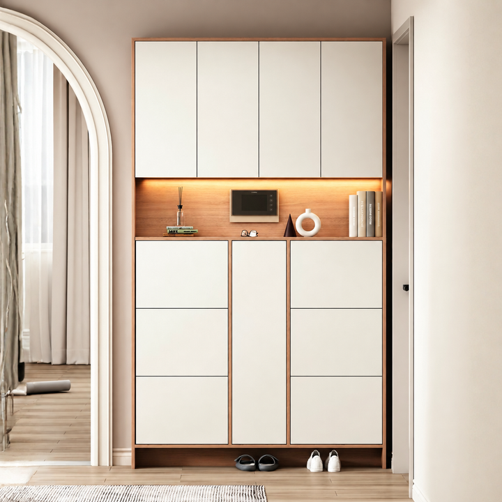 VALENTINE Modern Full Height Shoe Cabinet - Urban Mood Singapore