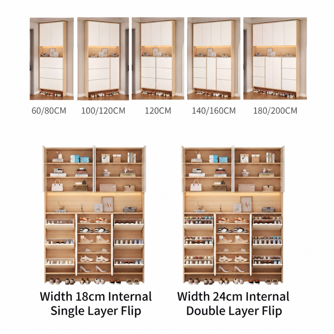 VALENTINE Modern Full Height Shoe Cabinet - Urban Mood Singapore