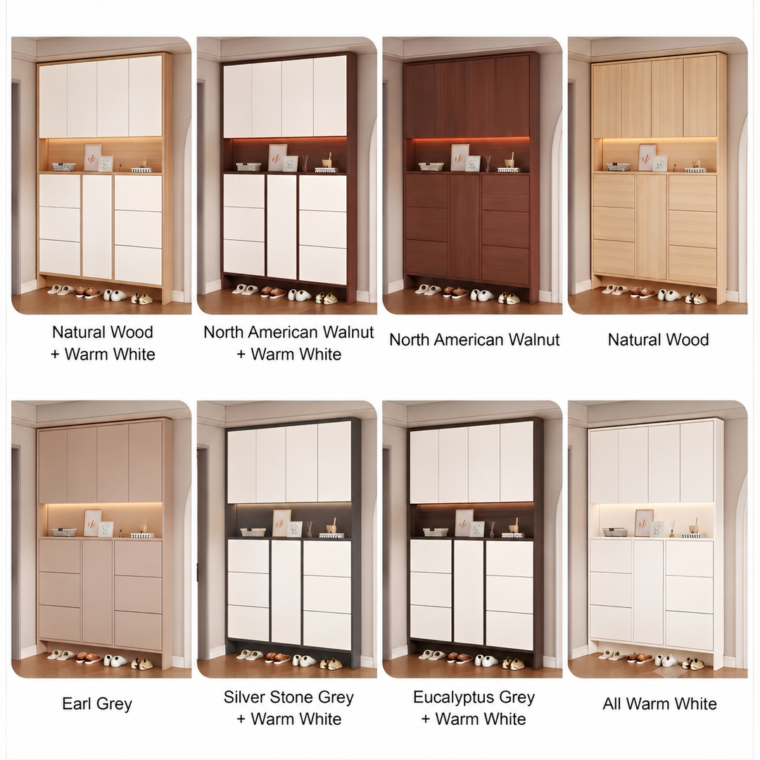 VALENTINE Modern Full Height Shoe Cabinet - Urban Mood Singapore