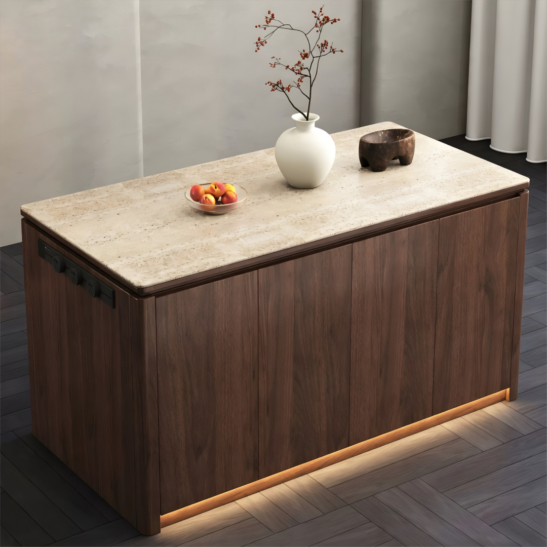 VALERIQUE Modern Sintered Stone Kitchen Island - Urban Mood Singapore