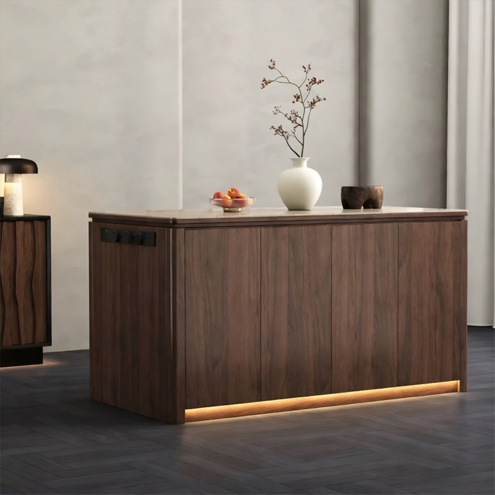 VALERIQUE Modern Sintered Stone Kitchen Island - Urban Mood Singapore