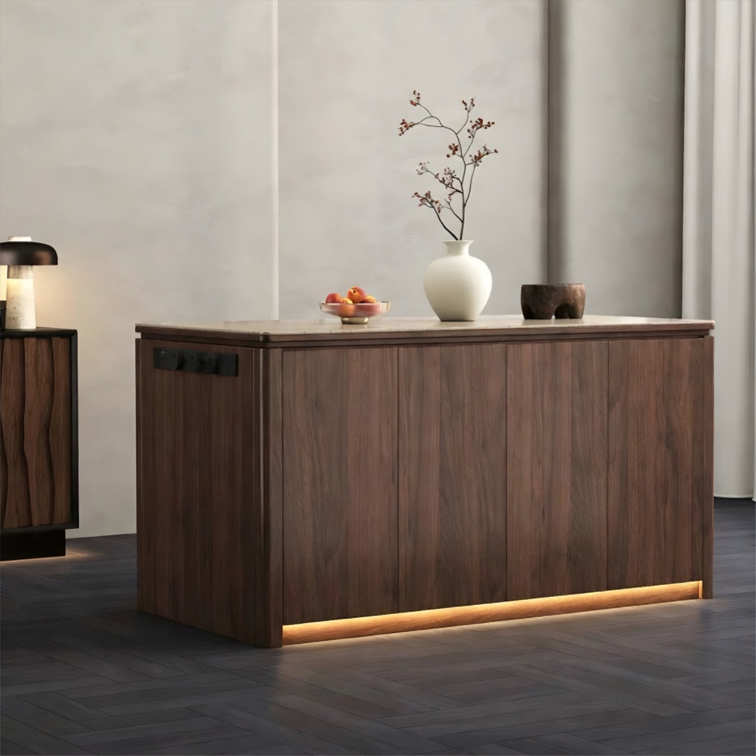 VALERIQUE Modern Sintered Stone Kitchen Island - Urban Mood Singapore