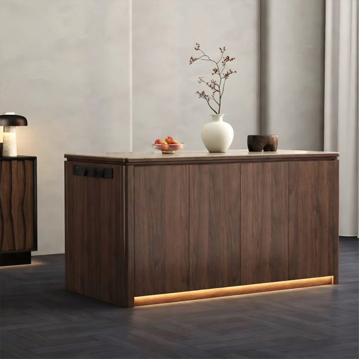 VALERIQUE Modern Sintered Stone Kitchen Island - Urban Mood Singapore