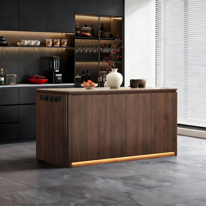 VALERIQUE Modern Sintered Stone Kitchen Island - Urban Mood Singapore