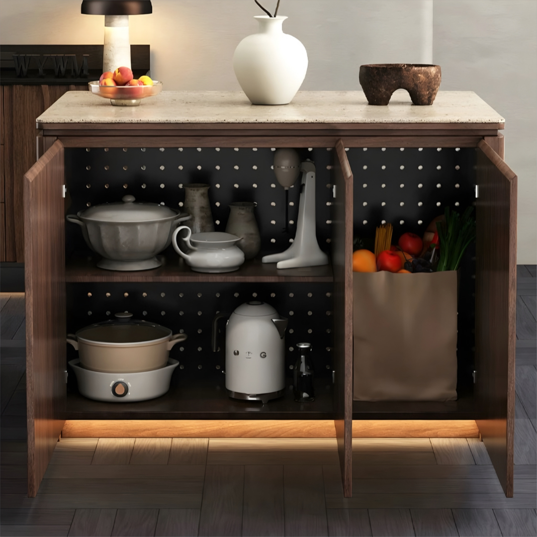 VALERIQUE Modern Sintered Stone Kitchen Island - Urban Mood Singapore