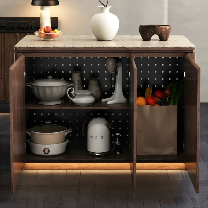 VALERIQUE Modern Sintered Stone Kitchen Island - Urban Mood Singapore