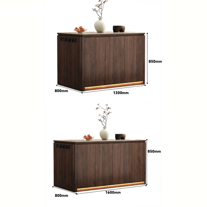VALERIQUE Modern Sintered Stone Kitchen Island - Urban Mood Singapore