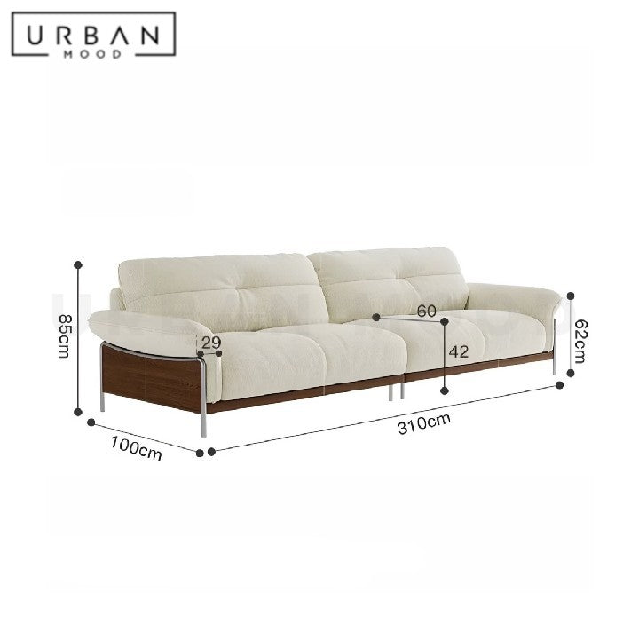 VANE Modern Fabric Sofa (Scratch-Resistant)